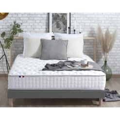 Ensemble Matelas Ressorts 7 zones + Sommier 140 x 190 cm COSMOS