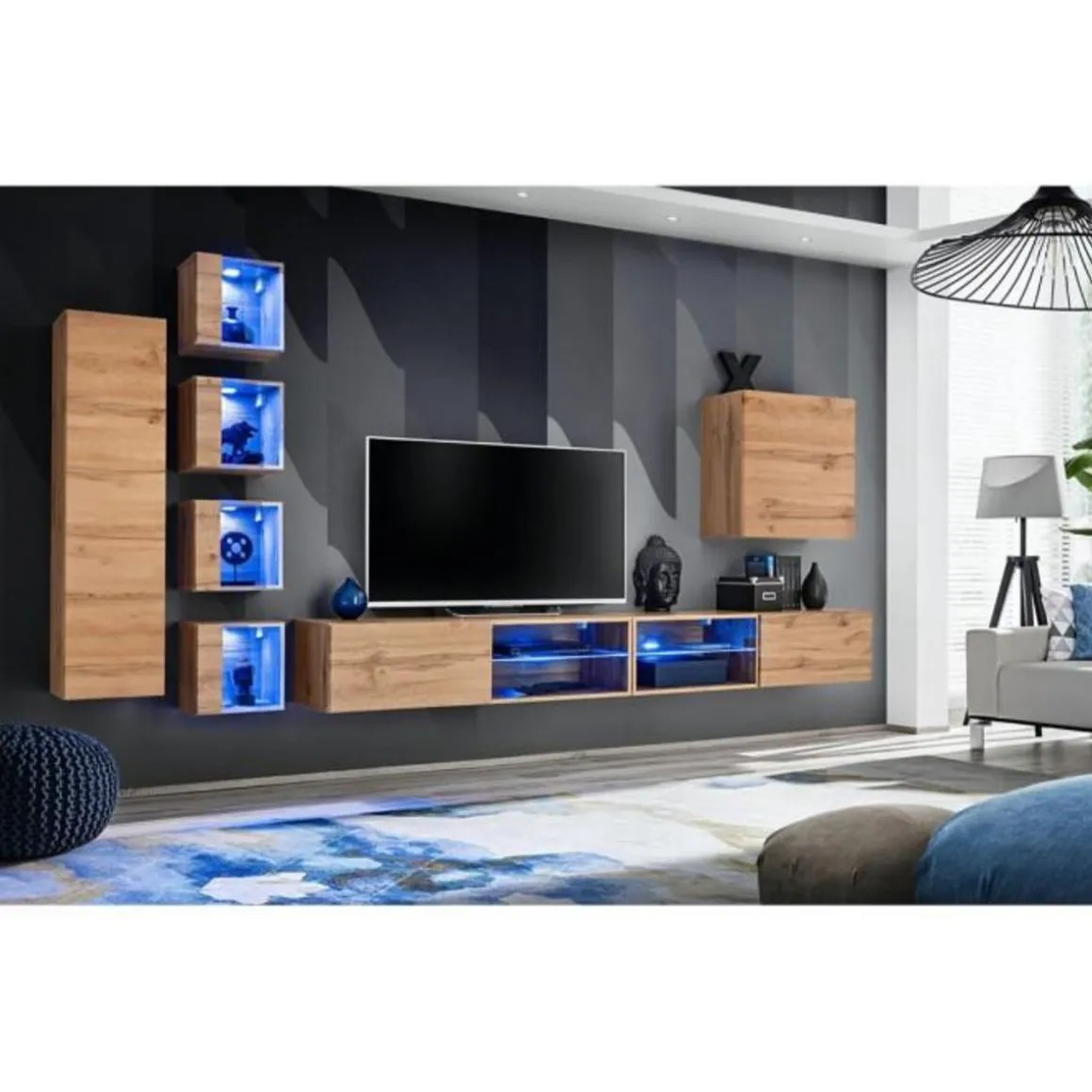 Ensemble Meuble TV Switch XXVI 320cm Naturel