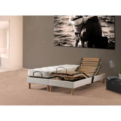 Ensemble relaxation électrique TPR matelas latex 160x200 cm PRESTIGE LATEX