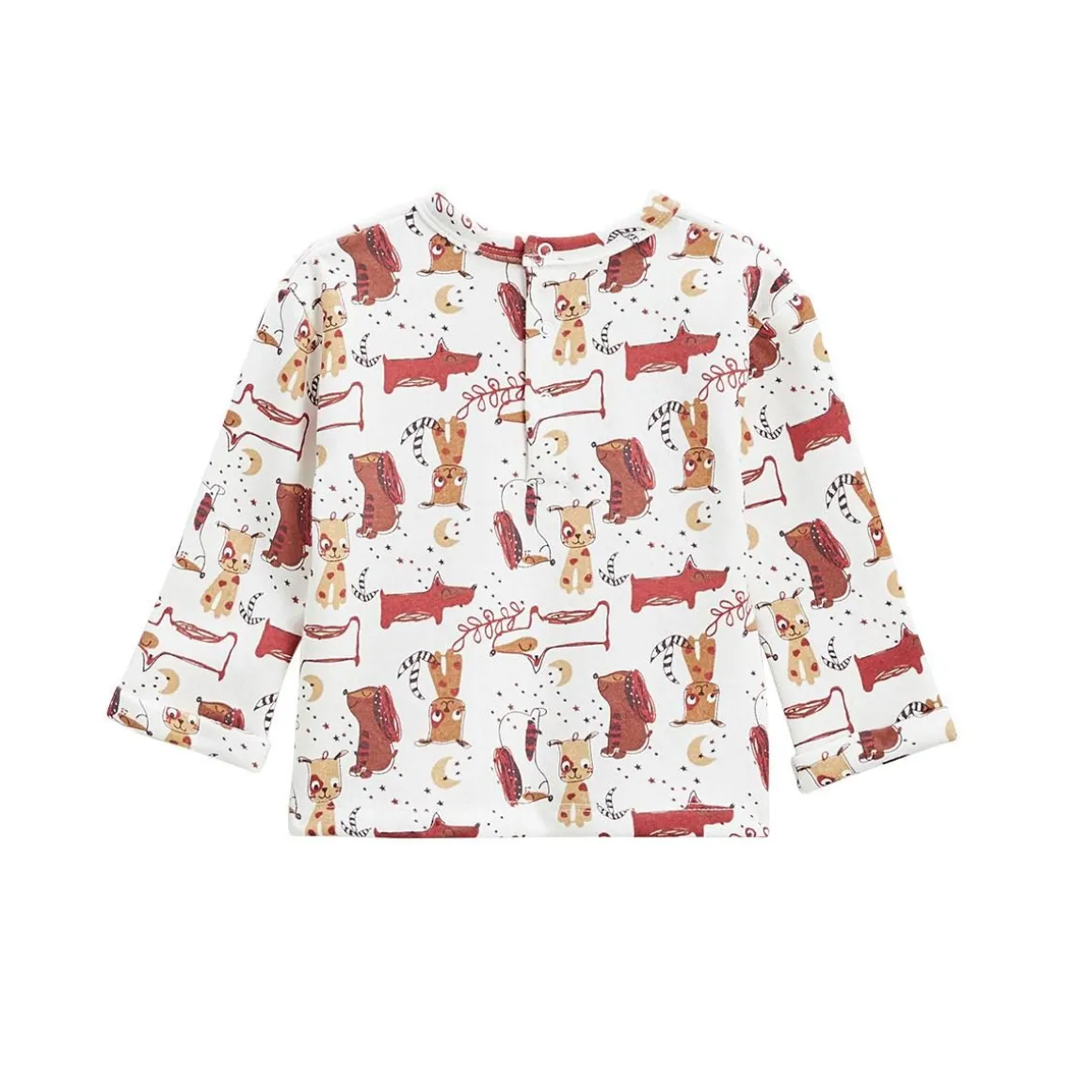 Ensemble salopette bébé en molleton et t-shirt Toutouyoutou