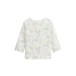 Ensemble salopette bébé en molleton et t-shirt Emilie