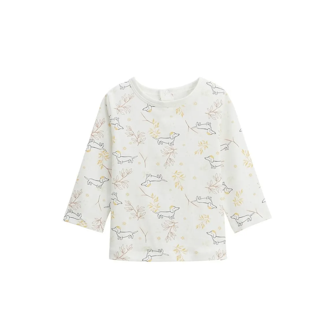 Ensemble salopette bébé en molleton et t-shirt Emilie