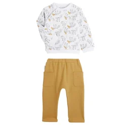 Ensemble sweat et pantalon bébé mixte en molleton Little Fox