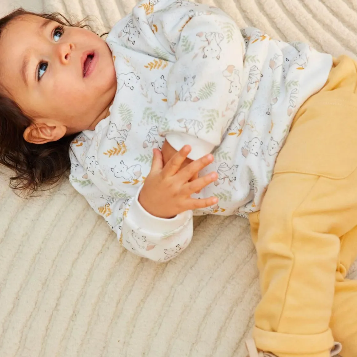 Ensemble sweat et pantalon bébé mixte en molleton Little Fox