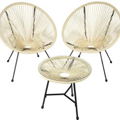 Ensemble table et chaises de jardin Santana