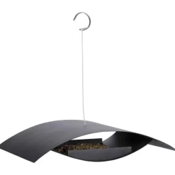 Esschert Design Mangeoire a oiseaux suspendue Noir S FB437