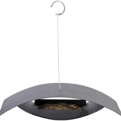Esschert Design Mangeoire a oiseaux suspendue Noir S FB437