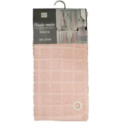 Essuie Main Kitchen Addict 50x50cm Rose