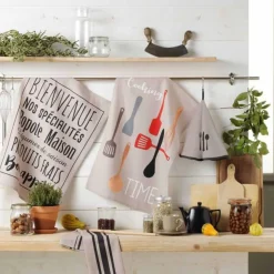 Essuie Main en Éponge Couverts 60cm Lin