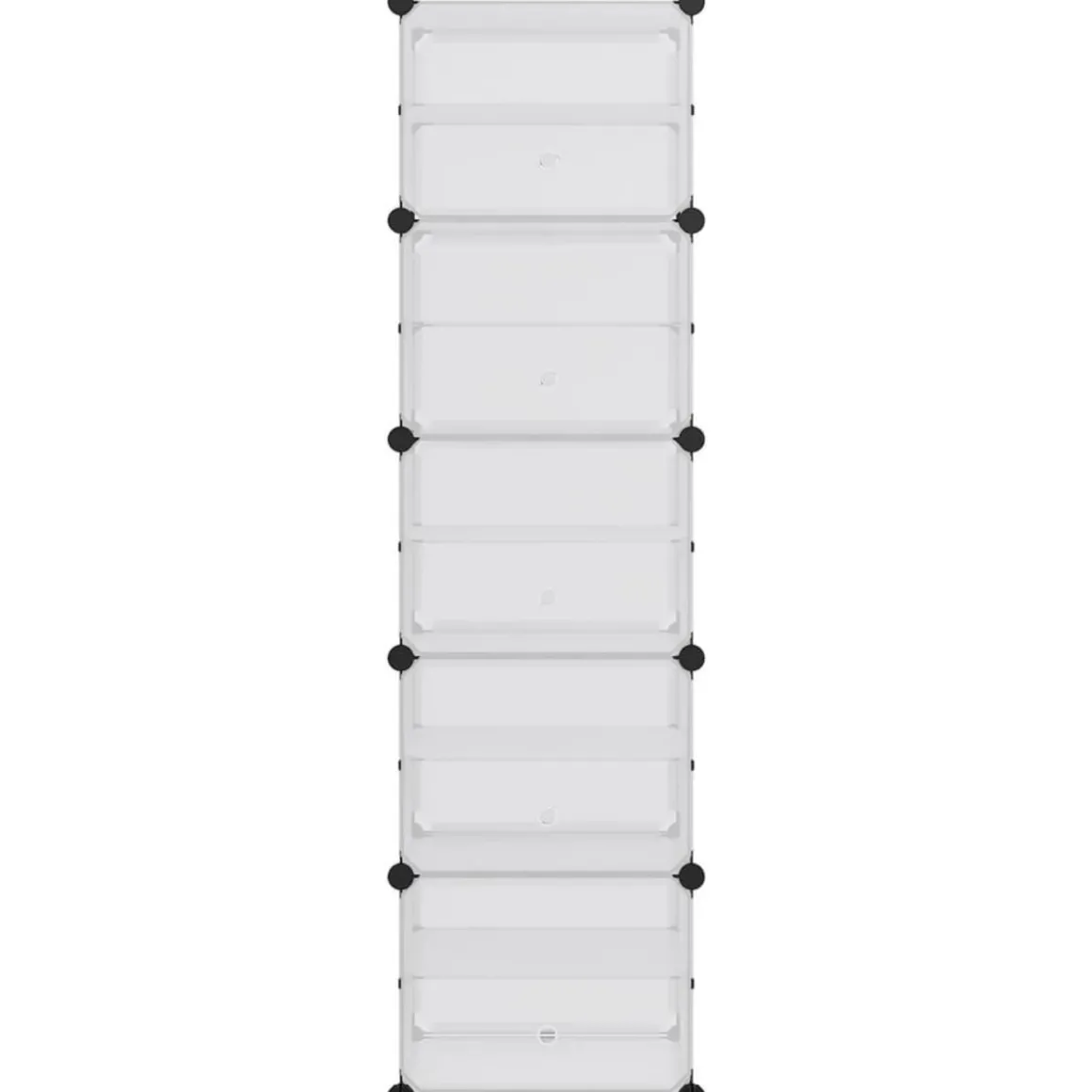 Etagere a chaussures Transparent 44x31,5x153,5 cm PP