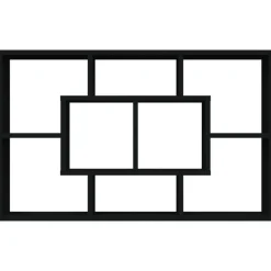 Etagere murale noir 85x16x52,5 cm bois d'ingenierie