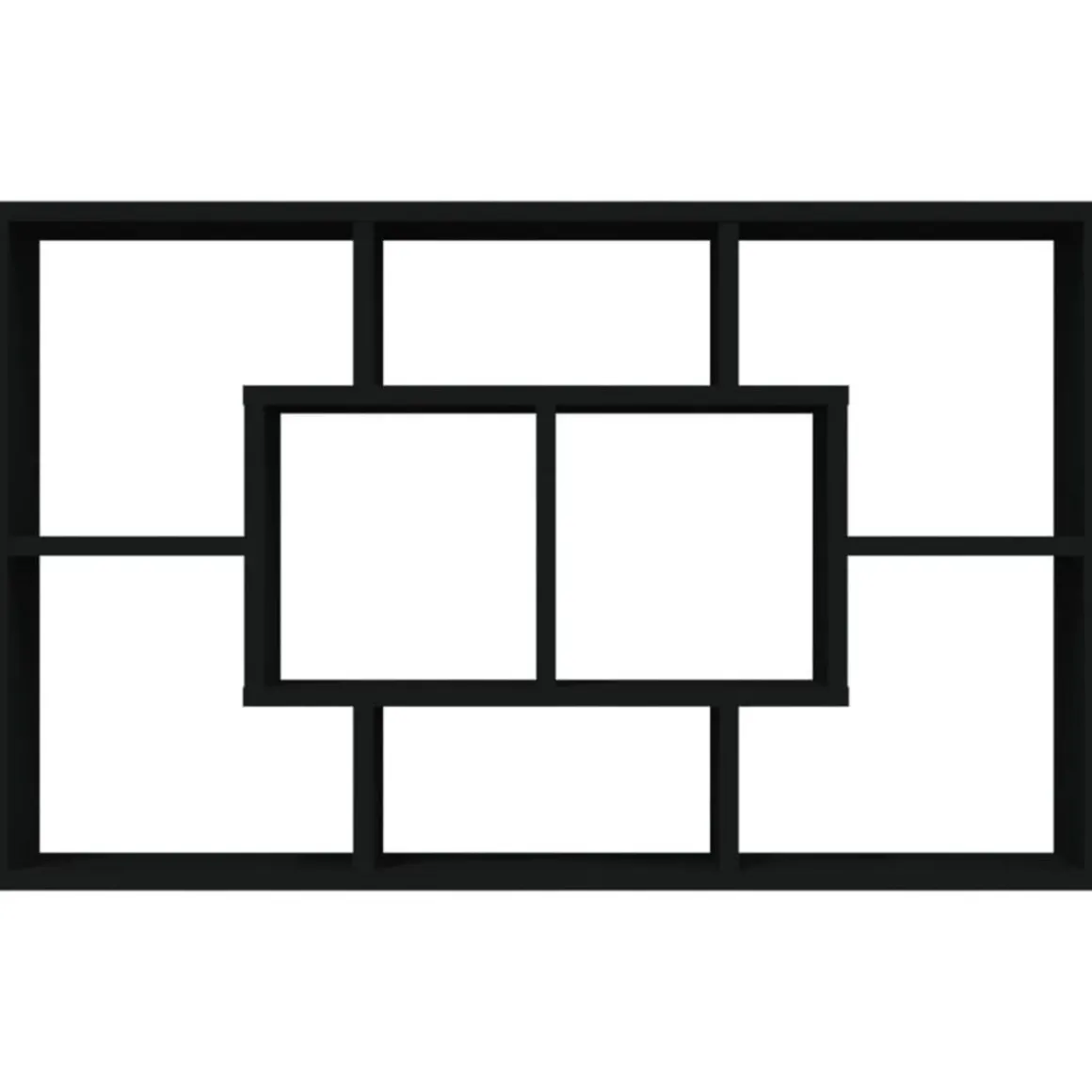 Etagere murale noir 85x16x52,5 cm bois d'ingenierie