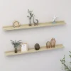 Etageres murales 2 pcs chene sonoma 100x9x3 cm