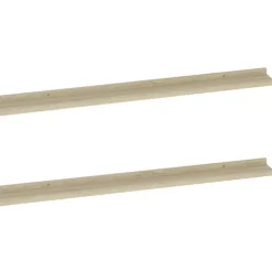 Etageres murales 2 pcs chene sonoma 100x9x3 cm