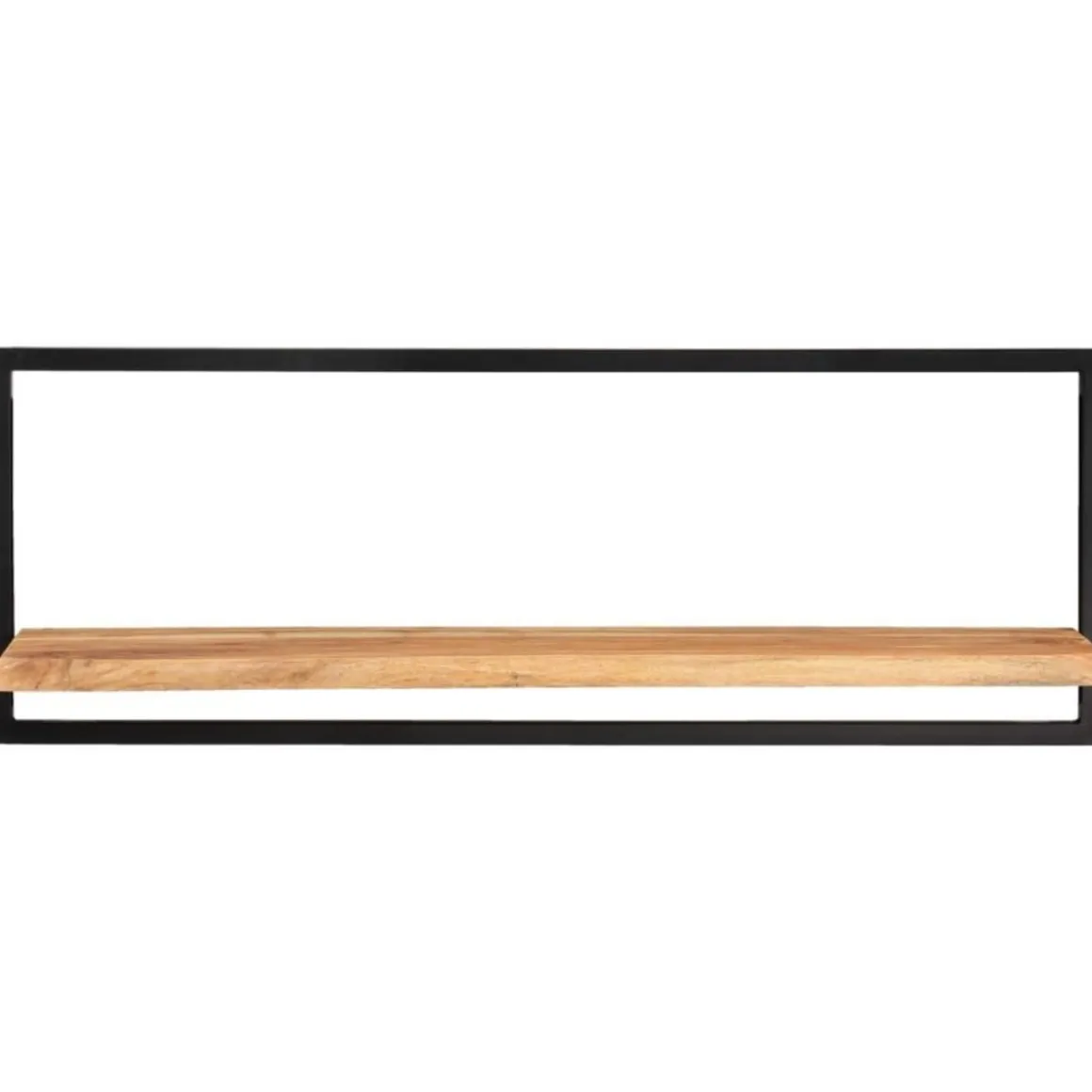 Etageres murales 2 pcs 100x24x35 cm Bois d'acacia et acier