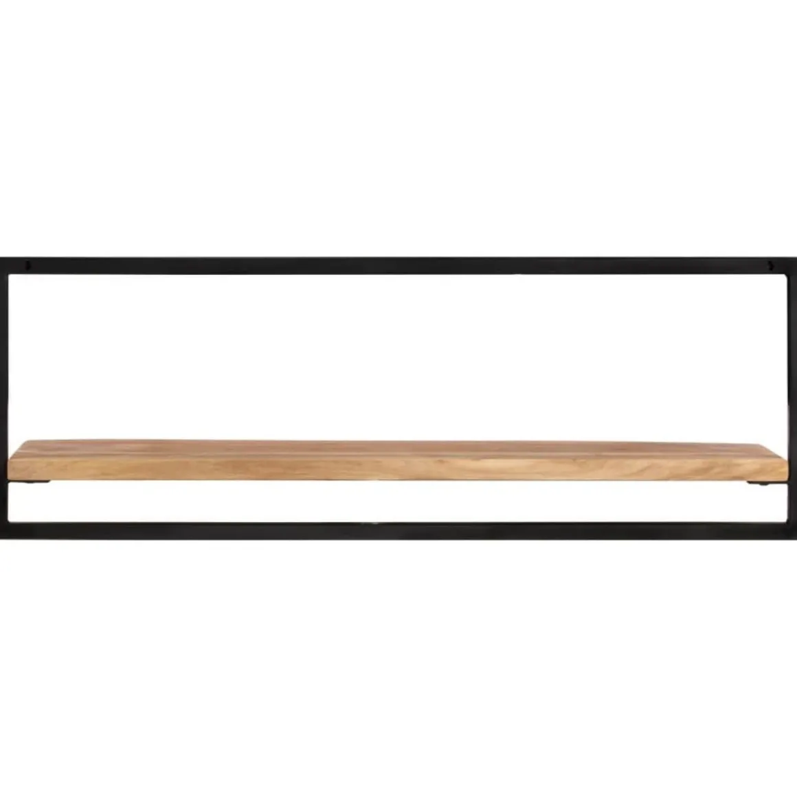 Etageres murales 2 pcs 100x24x35 cm Bois d'acacia et acier