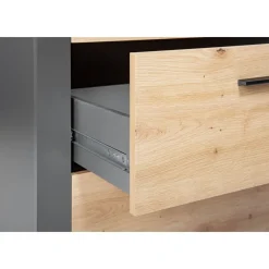 Etagère de rangement 3 niches 3 tiroirs L68cm BETO