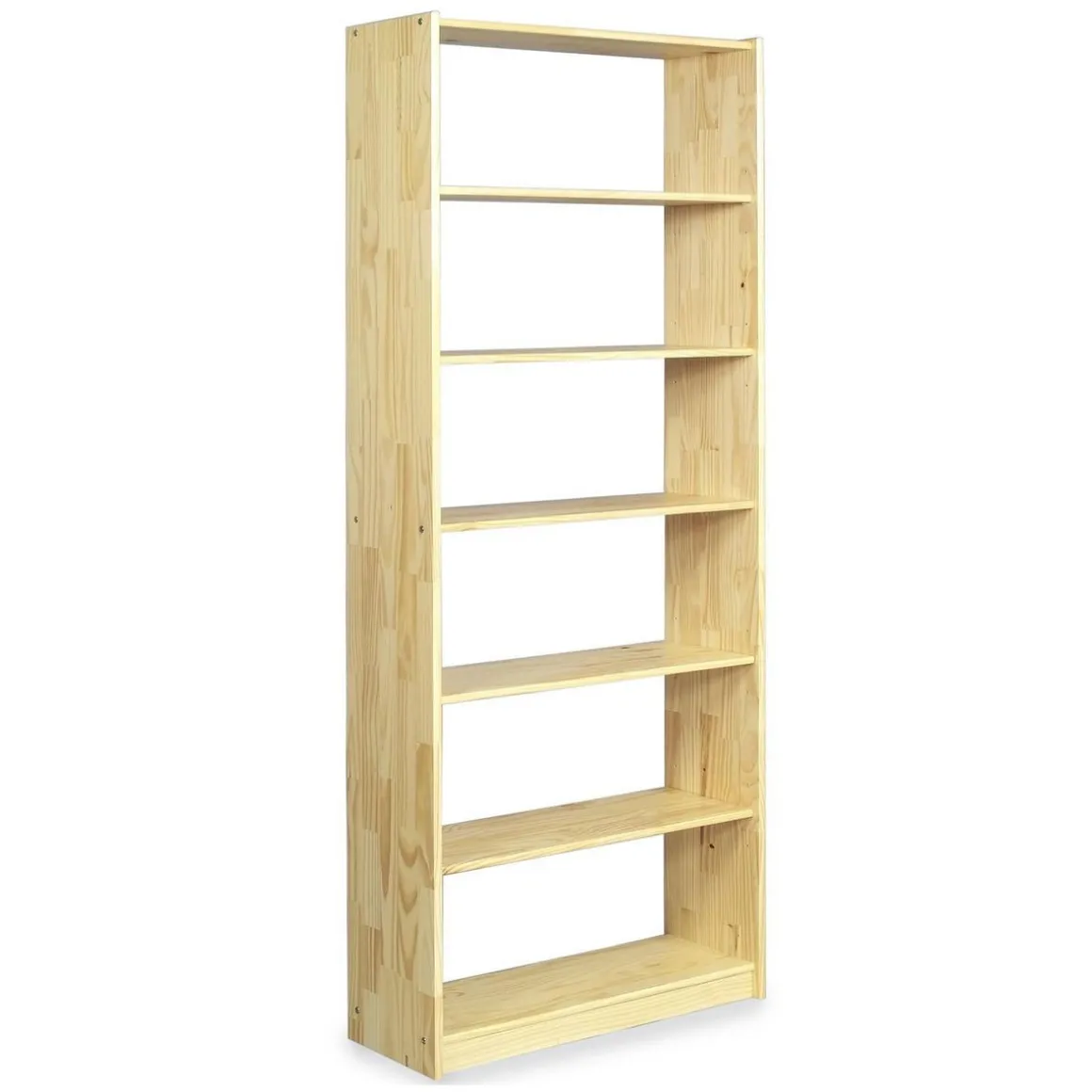 Etagère REGALE étagère sur pied avec 7 tablettes, en pin massif vernis naturel