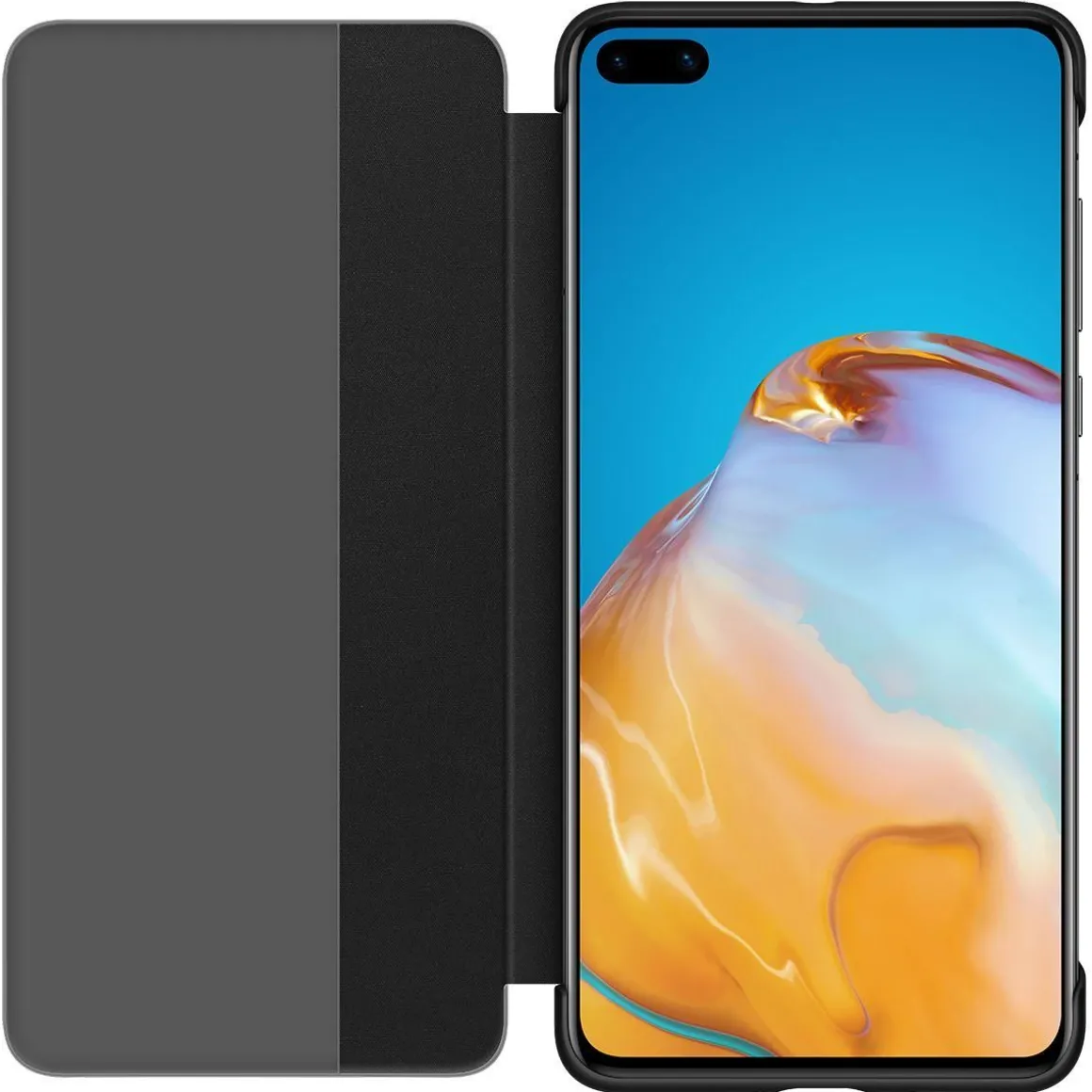 Etui Huawei P40 View Flip cover noir