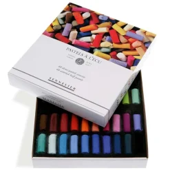 Etui Pastels 'A l'écu' - 40 demi-pastels