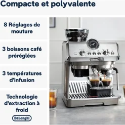 Expresso broyeur Specialista Arte Evo EC9255.M Metal