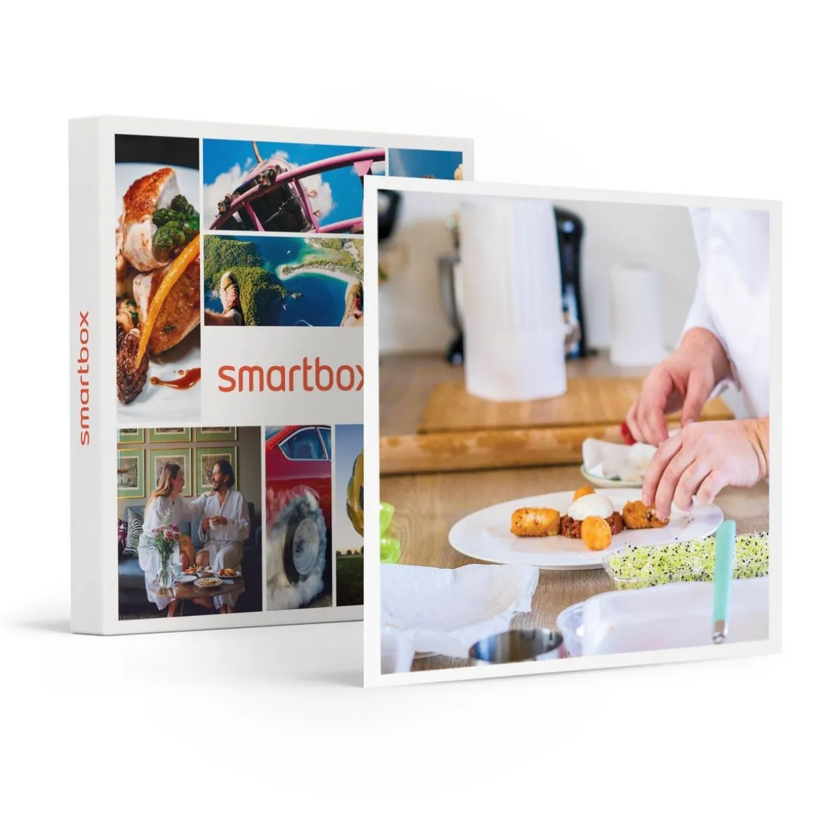 Expérience gastronomique à domicile avec menu pour 2 cuisiné et servi à table par un chef - Coffret Cadeau Gastronomie