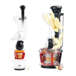 Extracteur De Fruits Et Légumes à Pression Douce 3 Tamis Ultimate Rouge Kitchencook