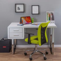 Fauteuil de Bureau Gaspard 89-99cm Vert & Noir