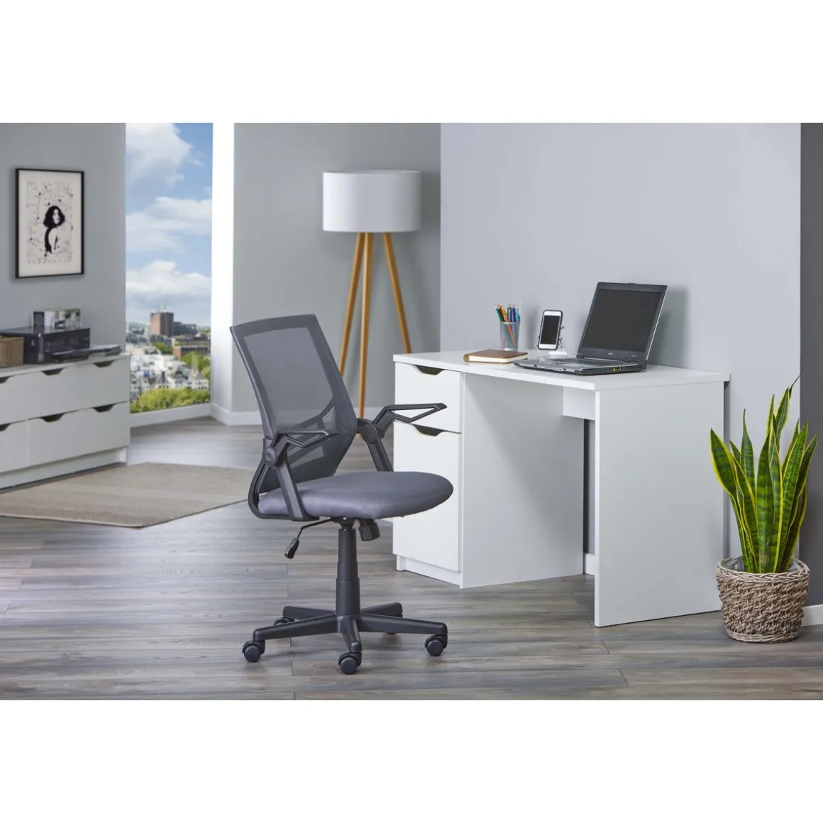 Fauteuil de bureau pivotant ajustable en hauteur JULIE
