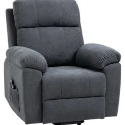Fauteuil de massage fauteuil releveur électrique inclinaison réglable repose-pied ajustable tissu gris