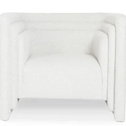 Fauteuil Design Bouclette Cubia 90cm Crème