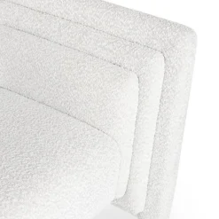 Fauteuil Design Bouclette Cubia 90cm Crème