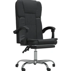 Fauteuil inclinable de bureau Noir Similicuir