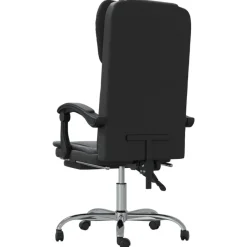 Fauteuil inclinable de bureau Noir Similicuir