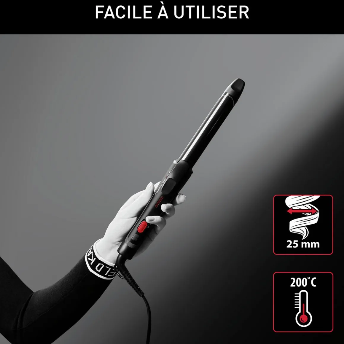 Fer à boucler Karl Lagerfeld CF321LC0 - Noir