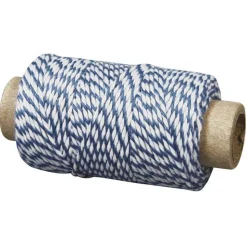 Ficelle bicolore bleu et blanc 35 m x ø 1 mm