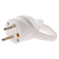 Fiche mâle anneau 16A 2P+T blanc