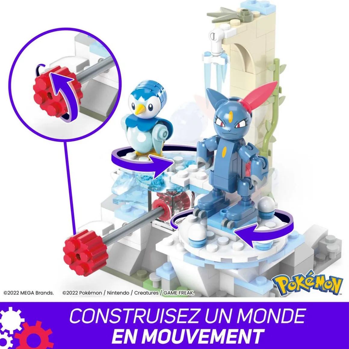Figurines Pokémon Tiplou et Farfuret à construire MEGA