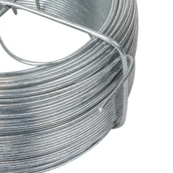 Fil d'attache en acier galvanisé pour grillage ou autre - 50 m x 1.3mm Ø - Gris