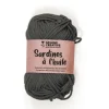 Fil de coton spécial crochet et amigurumi 55 m - gris foncé