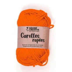 Fil de coton spécial crochet et amigurumi 55 m - orange