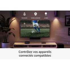 Fire TV Stick 4K Ultra HD Fire OS avec télécommande vocale Alexa - Noir