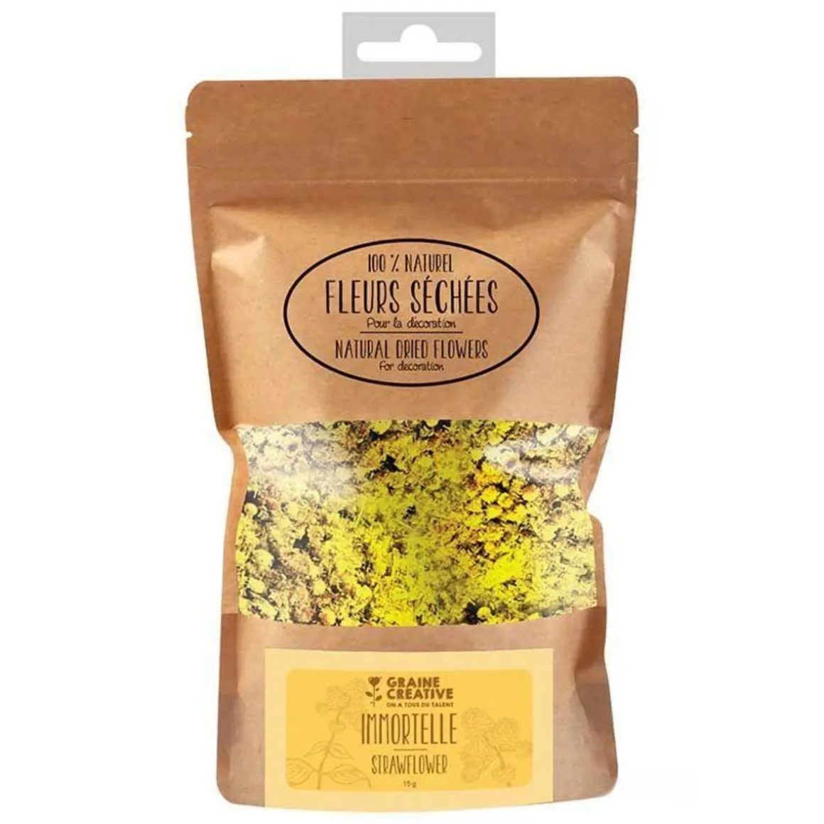 Fleurs séchées décoratives Immortelle 15 g