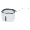 Fontaine a boire TRIXIE Flower - Plastique - 2L - 18,5 × 13 × 18,5 cm - Blanc et gris