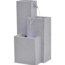 Fontaine d'interieur avec lampe LED Polyresine