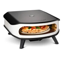 Four à pizza gaz - 8KW - Zinc - Avec pierre rotative