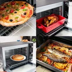 Four multifonction chaleur tournante 48l 1800w noir - bat-48rc