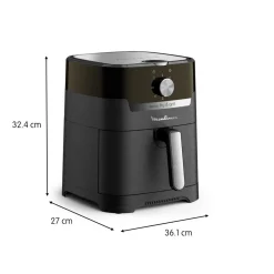 Friteuse électrique sans huile à air chaud 2 en 1 Easy Fry & Grill EZ501810 - Noir