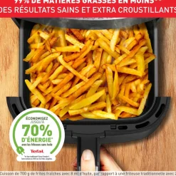 Friteuse électrique sans huile à air chaud 2 en 1 Easy Fry & Grill EZ501810 - Noir