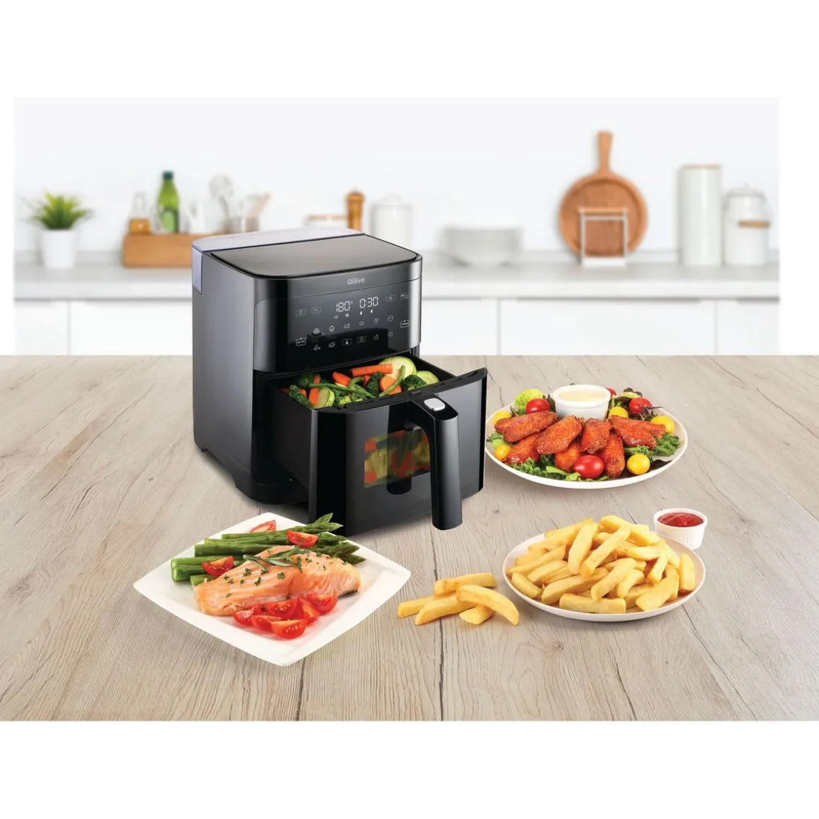 Friteuse sans huile à air chaud Q.5650 - Noir